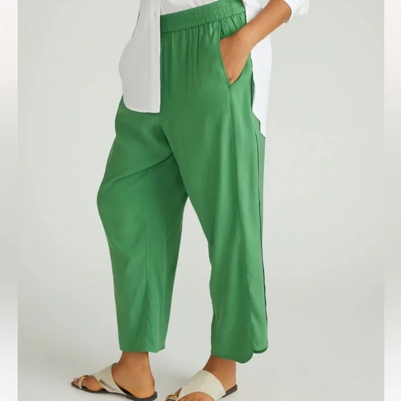 Universal Standard Cooling Stretch Cupro Pants - Teal - New With Tags! - Picture 6 of 7